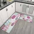 thumbnail image 3 of Kitchen Rugs and Mats Non Skid Washable Spring Flowers Leaf Kitchen Mat and Rug Set,Floor Cushion Absorbent Rug,Rubber Backed Area Rugs for Kitchen Laundry, 3 of 7