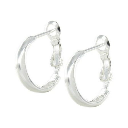 Sunstone Clutchless Hoops Flat Clutchless Hoop Earring