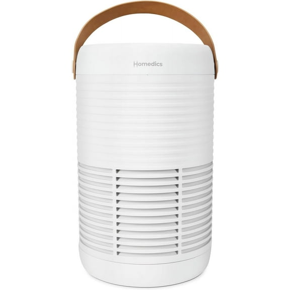 Homedics 3-1 Air Purifier, 975 Sq. ft of Coverage/Hour. True HEPA Filtration, Activated Carbon Odor Filter, Pre-filter, Reduces Airborne Allergens, for Medium Rooms