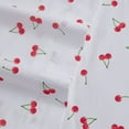 thumbnail image 3 of Poppy & Fritz Cherries Cotton Percale Twin Sheet Set, 3 of 8