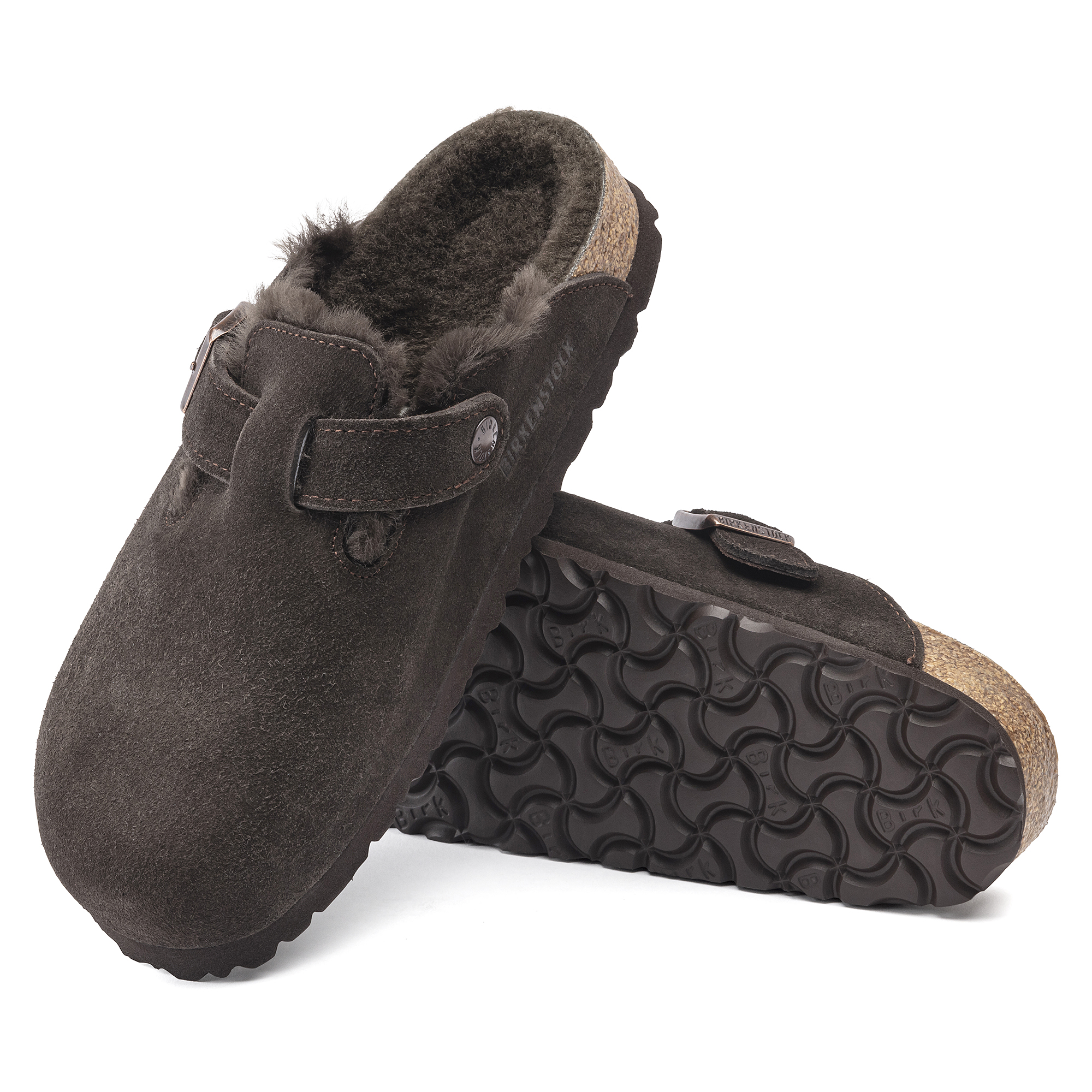 Birkenstock Women's Boston Oiled Leather EVA Single Buckle Clog Shoes