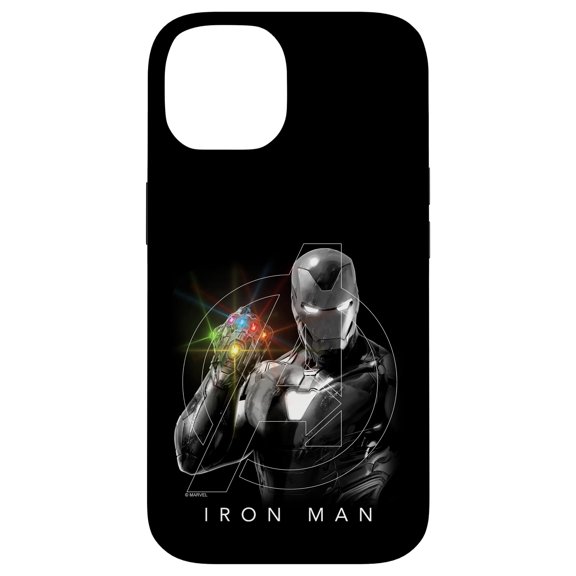 Funda para iPhone 14 Marvel Iron Man Guantelete del Infinito
