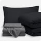 thumbnail image 1 of Bare Home Juego de Cama de 5 Piezas en una Bolsa: Twin XL, Color Negro con Juego de Sábanas Grises, 1 of 7
