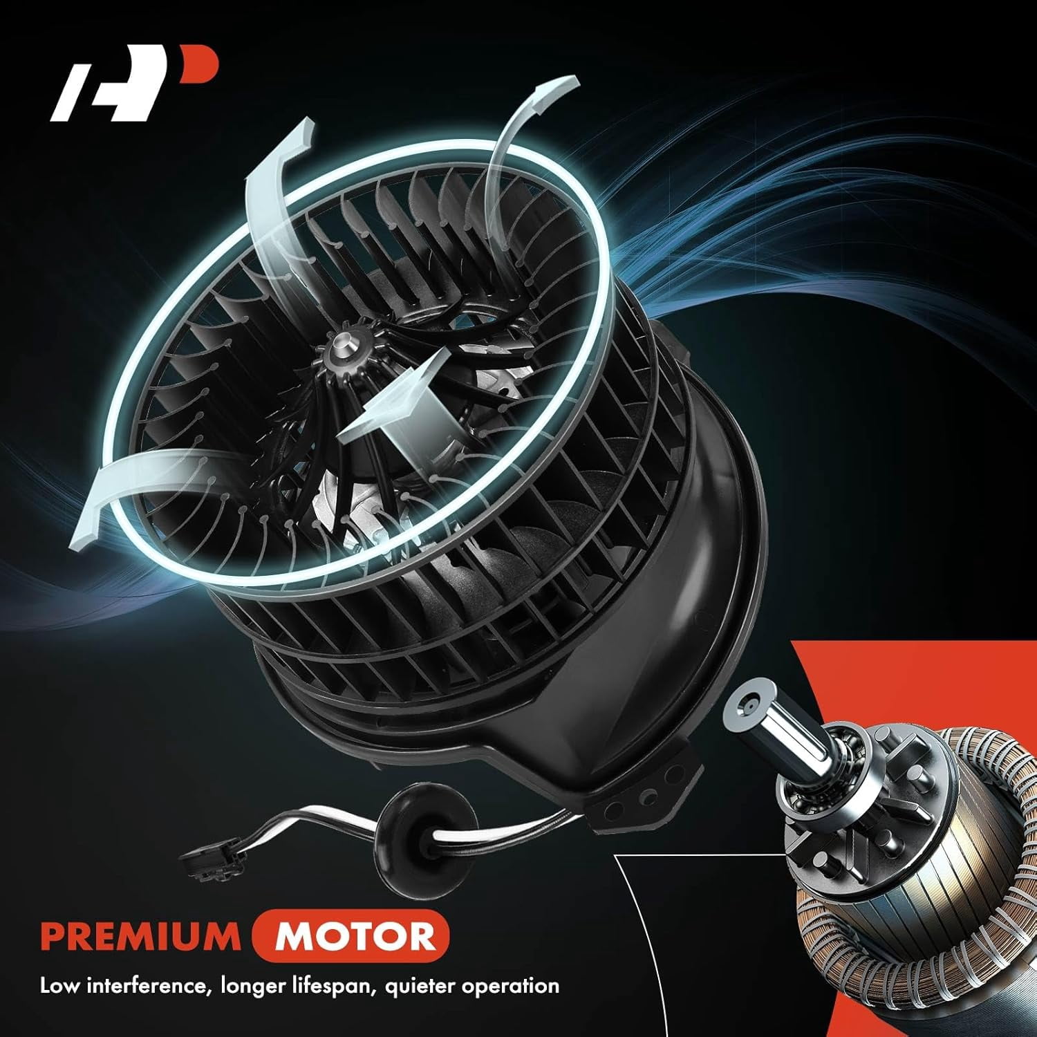 A-Premium Heater Blower Motor with Fan Cage Replacement for BMW 128i 135i 323i 325i 328i 335i X1 X3 X5 Z4
