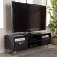 thumbnail image 2 of Baxton Studio Meuble TV Warwick 47 Pouces en Brun Foncé, 2 of 11