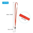 thumbnail image 2 of Uxcell 17" Neck Lanyards 0.4" Width Detachable Strap Lanyard for ID Badge Keys Red 10 Pack, 2 of 5