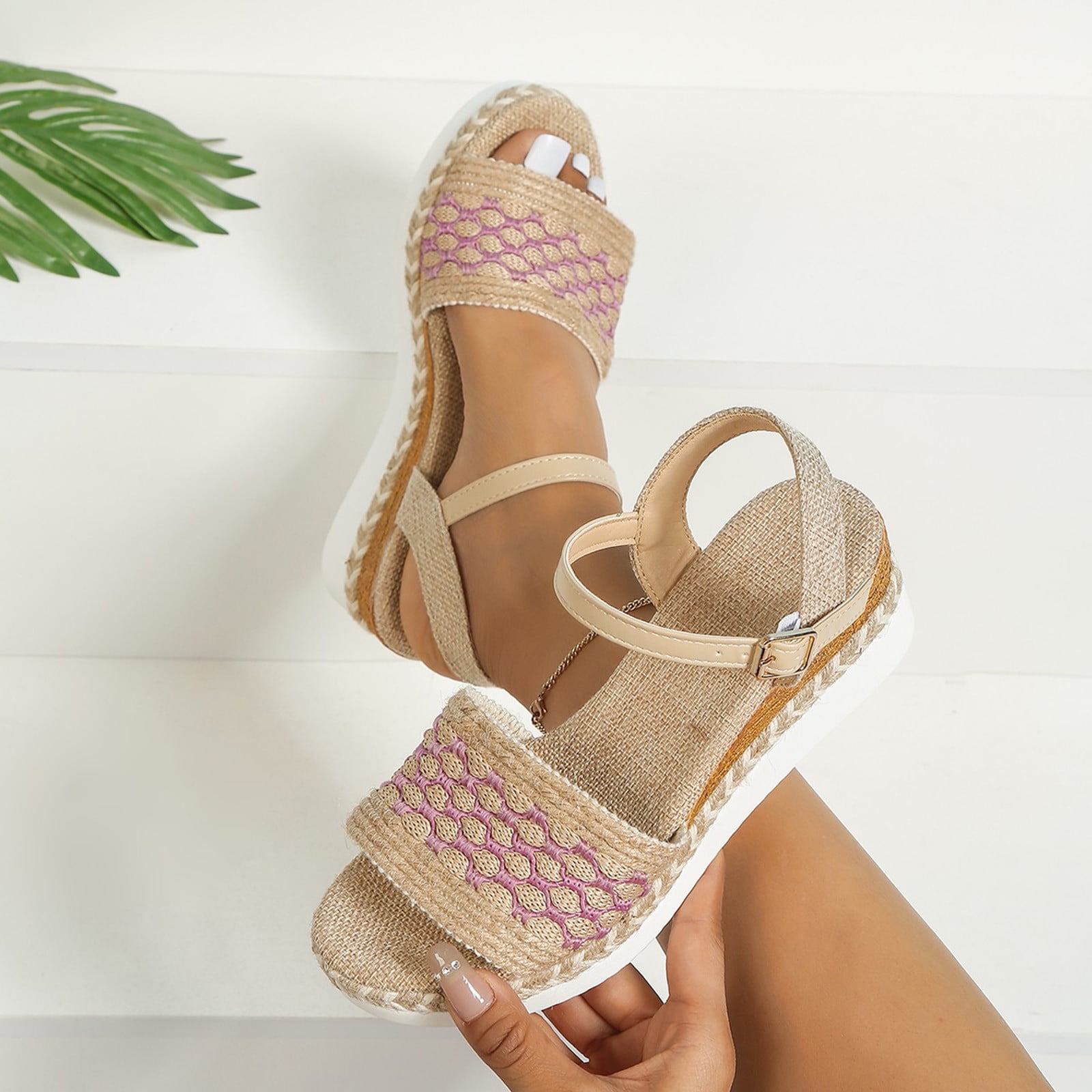Women s Sandals Female Sandal Adult Womens Shoes Supportive Sandals for Women Arch Support Ladies Fashion Summer Colored Open Toe Comfortable Sandals