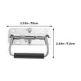 thumbnail image 2 of MLINS Stainless Steel Carrying Handle for Luggage Tool Boxes Silver Comfortable Foldable Design Wide Application, 2 of 8