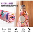 thumbnail image 4 of Donut Blanket - Novelty Big Donut Blanket Adult and Kids - Premium Soft Flannel Round Pink Glazed Donut Blankets for Indoors, Outdoors, Travel, Home 285 GSM - 71 Inches, 4 of 6