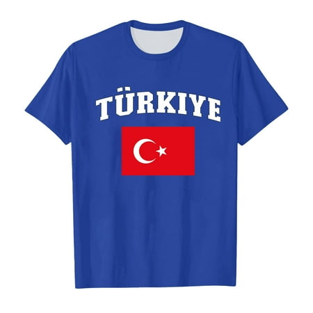 

Toddler Soprt Boys Girls Turkey Sport Prints Short Sleeve T Shirt Tops Clothes Sports Leisure Skin-Friendly T Shirts for Boys