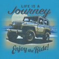 thumbnail image 3 of Life is a Journey Enjoy the Ride T-Shirt 4x4 Offroad Rugged Vehicle Trailblazing Mudding Dirt Roads Women's Tee, 3 of 7