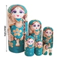 thumbnail image 3 of Juego De Muñecas Rusas De Madera Apilables, 7 Juguetes Hechos A Mano Para Niños, Día Del Niño, Cumpleaños, Decoración Del Hogar, Regalo Deseado, 3 of 6