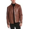 Hugo Boss mens Myshirt Leather Shirt, 44R, Brown
