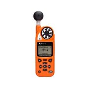 Angle View: Kestrel 5400 Heat Stress Tracker Pro with LiNK, Compass and Vane Mount, Orange