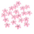 thumbnail image 3 of Rhinestones de Flatback de flores 20 Piezas Flores de Resina Flatback Botón de de Imitación Adorno para Boda, 3 of 9