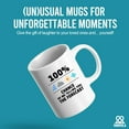 thumbnail image 2 of 100 Percent Chance Of Me Telling You The Forecast Meteorologist Gifts Weatherman Weatherwoman Meteorology Weather Novelty Drinkware Ceramic Mug 11 oz White, 2 of 8
