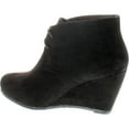 thumbnail image 3 of ANNA SALLY-5 Womens Adorable Almond Toe Lace up Wedge Ankle Bootie, 3 of 4