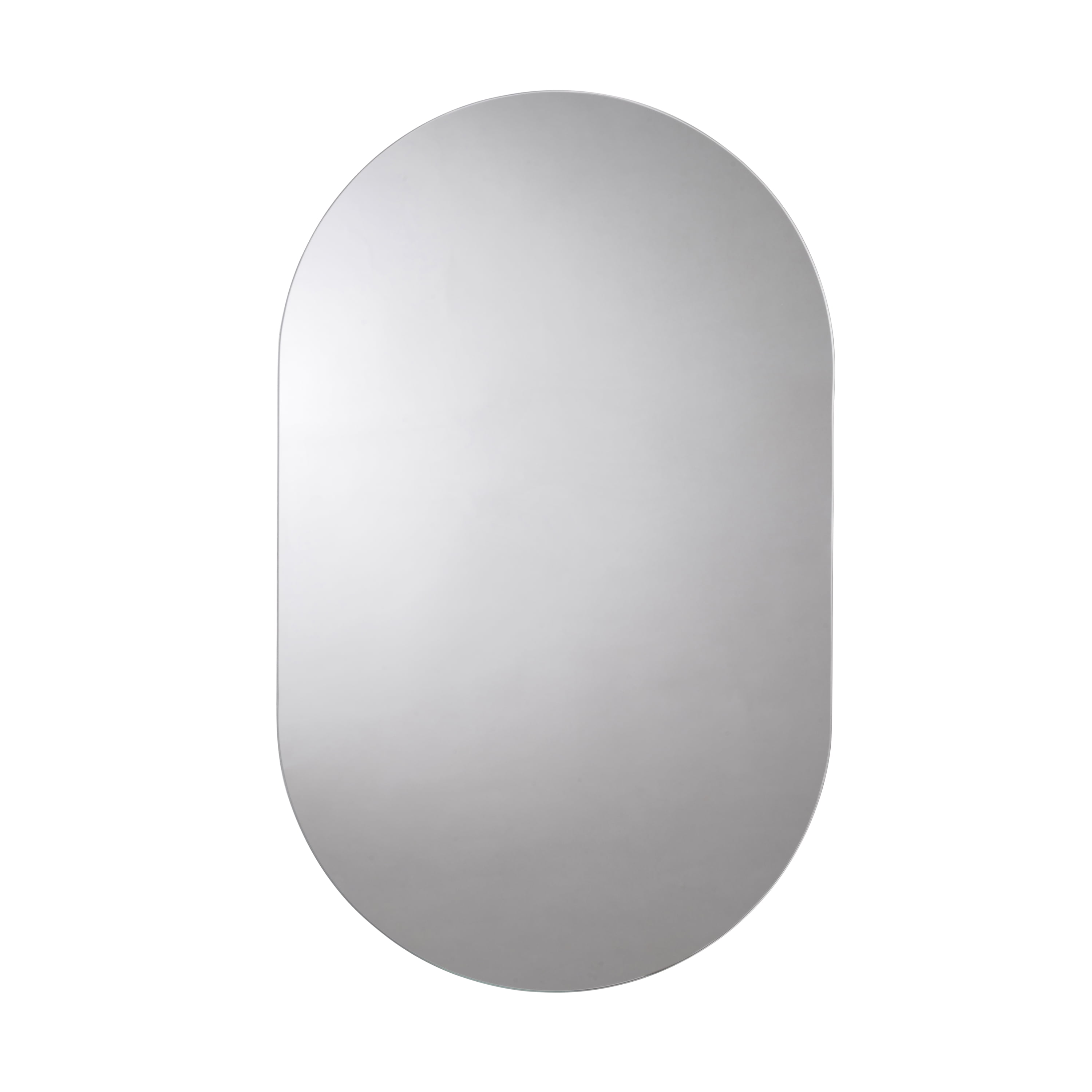 Croydex Harrop Rounded Rectangular Frameless Bathroom Mirror (15.7x23.6in)