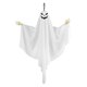thumbnail image 1 of Adorno colgante de fantasmas de Halloween | Diseño de huesos de mano espeluznantes | Expresiones Aterradoras y Adorables | Tela y plástico | Fácil de colgar | Decoración interior exterior, 1 of 6