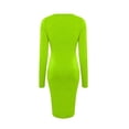 thumbnail image 6 of HAiming Women's Bodycon Dresses Wrap Ruched Sleeveless Solid Color Classic Fashion Maxi Sundress Summer Beach Vacation Dresses, 6 of 7