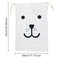 thumbnail image 2 of fastboy Portable Cotton Linen Drawstring Closure Bag Bedroom Dustproof Large Capacity Pouch Sundries Cargo Toys Organizer Type 4, 2 of 6