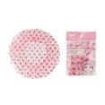 thumbnail image 1 of Bonnet de Douche Réutilisable Imperméable à Pois Roses pour Femmes, Bonnet de Bain pour Cheveux Longs, Accessoires de Douche de Spa Élastiques et Flexibles, Petits Cadeaux pour Bas de Noël, 1 of 8