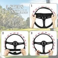 thumbnail image 6 of ZUXONGSY Butterfly Golf Cart Steering Wheel Covers Club Car Steering Wheel Cover Anti-Slip Golf Steering Wheel Protector Fashion Auto Interior Decor Fit for Most Golf Cars Club Car, 6 of 7