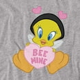 thumbnail image 2 of Looney Tunes T-Shirt Valentine'S Day Tweety Bee Mine Unisex Graphic Tee For Men & Women, 2 of 7