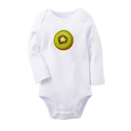 

Fruit Kiwi Image Print Cute Rompers Newborn Baby Unisex Bodysuits Infant Jumpsuits Toddler 0-12 Months Kids Long Sleeves Oufits (White 6-12 Months)