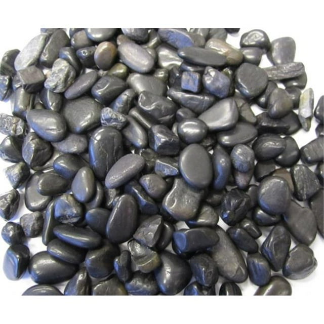Exotic Pebbles Sac de Gravier Noir Poli et Granulats PB20-0510 20 Lb
