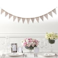 thumbnail image 1 of YOSADIER Guirnalda DIY De Banderines Beige En Tela Para Fiestas Y Eventos Como Bodas Y, 1 of 4
