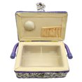 thumbnail image 3 of 1pc Sewing Package Wooden Beginner Sew Removable Tray Pincushion For Craft Mending Storage Package Thread Portable Fabric Wooden Storage Home Desktop Makeup Bag Retro Package, 3 of 3
