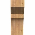 thumbnail image 2 of 6"W x 8"D x 16"H Mediterranean Rough Sawn Corbel, Western Red Cedar, 2 of 9