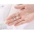 thumbnail image 3 of HOARBOEG Boucles d'Oreilles pour Femmes Magnifiques Flocon de Neige Libellule Cœur de Pêche, 3 of 5