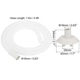 thumbnail image 2 of Uxcell 4.9ft Air Conditioner Drain Hose Kit, Universal Drain Connector Hose with Clamp Connector 3, White, 2 of 6