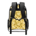 thumbnail image 2 of Honeii Flower Print Clear Backpack Heavy Duty Transparent Bag 17" See Through BookBag for Women Men Adults Work Festival Sports Travel, 2 of 7