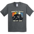 thumbnail image 3 of Inktastic Monster Trucks Are My Jam Youth T-Shirt, 3 of 5