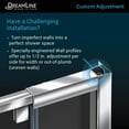 thumbnail image 2 of Flex 34-1/2 Inch D x 38-42 Inch W x 72 in H Semi-Frameless Pivot Shower Enclosure, 2 of 10