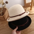 thumbnail image 6 of Skymirror Outdoor Hat Round Top Rolled Edge Trendy Soft Fine Workmanship Daily Wear Lightweight Weave Design Fisherman Hat Summer Accessories, 6 of 7