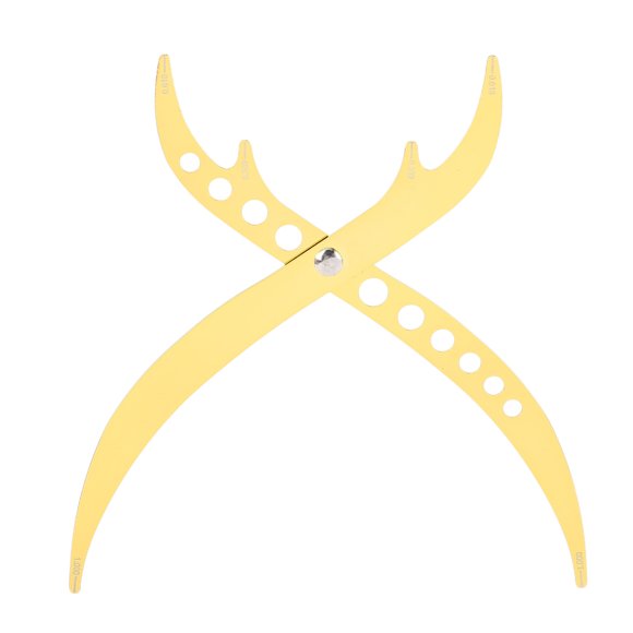 Eyebrow Golden Ratio Caliper, 3 Point Position Ruler Eyebrow Measure Tool 1:0.618 Eyebrow Ruler Eyebrow Marking Ruler for Microblading Brow Extensions