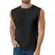 thumbnail image 1 of Chaleco sin mangas con capucha y cuello en V de malla para hombre - Diseño hueco, poliéster, corte holgado informal (S-XXXL), 1 of 7