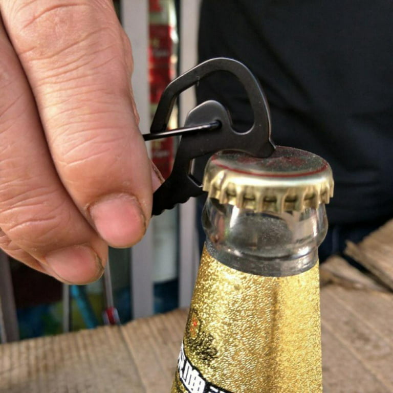 Carabiner Clip Small Large Key Ring Hiking Camping Drink Bottle Holder Metal