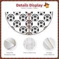 thumbnail image 3 of Defioc Happy Soccer for Christmas Tree Skirt Snowman Xmas Tree Skirt Farmhouse Christmas Decorations Tree Mat for Holiday Party Decor-36", 3 of 6