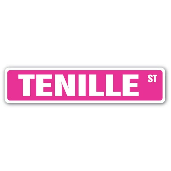 TENILLE Street Sign Childrens Name Room Sign | Indoor/Outdoor |  18" Wide