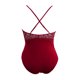 thumbnail image 3 of Gibobby Conjunto ropa interior mujer Tanga de Encaje Nueva Ropa Interior Sexy Lencería Tanga Flor Ropa de Dormir Sujetador de Íntimos Bustier Lingerie(Rojo, CH), 3 of 4