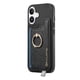 thumbnail image 2 of B5 For iPhone 16 Plus Case 2-in-1 Magnetic Detachable Card Holder Leather+TPU Phone Cover - Black, 2 of 5