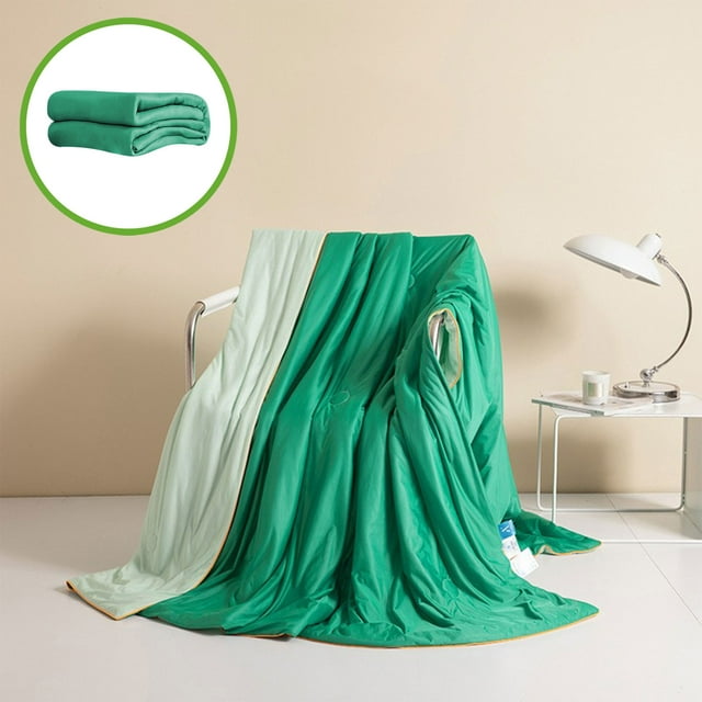 Tyidzon Bedding Cool Feeling Skin Friendly Solid Color Washed Cotton Summer Breathable Comforter