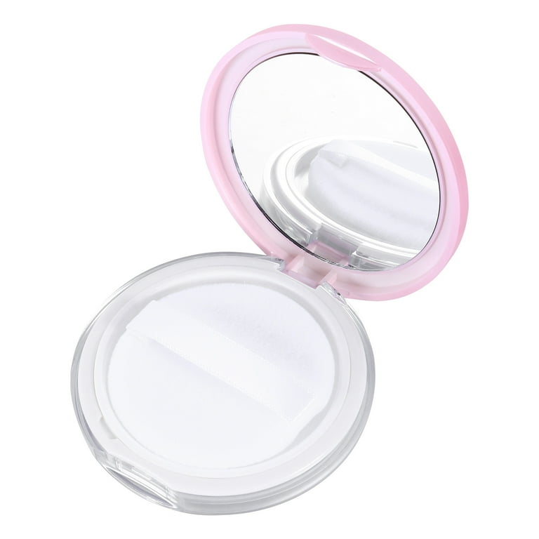 Travel Beauty Makeup Tool Loose Powder Container With Puff/Brush Mirror  Empty Powder Case Bottle Box Makeup Jar Refillable