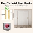 thumbnail image 6 of 120" x 80" Height Sliding Door - 1 Panel Design for Closet Door Hardware kit including, Golden Handles, 6 of 7