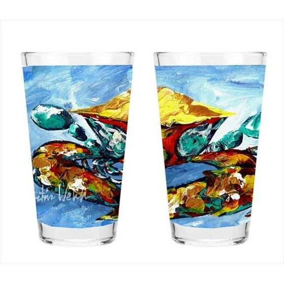 Carolines Treasures MW1173PINT Fiddler Crab 16 Oz. Mixing Glass